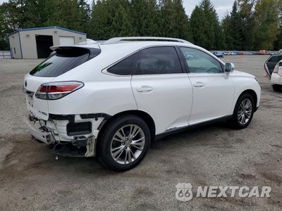 Trzecie zdjęcie samochodu z tyłu: 2014 LEXUS RX 450H VIN:JTJBC1BA1E2067324 - miniatura