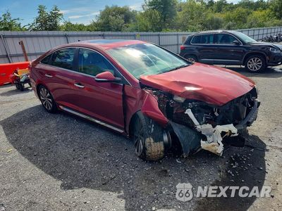 Czwarte zdjęcie samochodu z boku: 2016 HYUNDAI SONATA SPORT VIN:5NPE34AF8GH436423 - miniatura