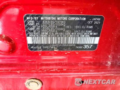Zdjęcie 13 z 13 samochodu: 2021 MITSUBISHI OUTLANDER SPORT ES VIN:JA4APUAU2MU036659 - miniatura