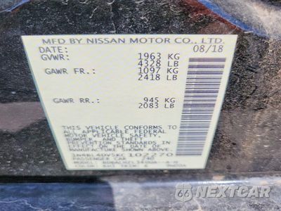 Zdjęcie 12 z 12 samochodu: 2019 NISSAN ALTIMA SV VIN:1N4BL4DV5KC102270 - miniatura