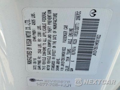 Zdjęcie 12 z 12 samochodu: 2017 INFINITI Q60 3.0T PREMIUM VIN:JN1EV7EK1HM361822 - miniatura