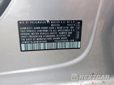 Zdjęcie 13 z 13 samochodu: 2013 VOLKSWAGEN JETTA SE VIN:3VWDP7AJ6DM293495 - miniatura