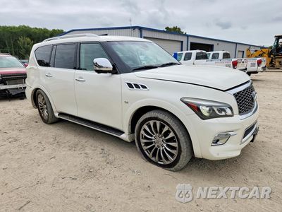 Czwarte zdjęcie samochodu z boku: 2016 INFINITI QX80 BASE VIN:JN8AZ2NE3G9120430 - miniatura