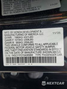 Zdjęcie 13 z 13 samochodu: 2025 HONDA ACCORD LX VIN:1HGCY1F21SA085868 - miniatura