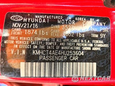 Zdjęcie 13 z 13 samochodu: 2017 HYUNDAI ACCENT SE VIN:KMHCT4AE4HU253604 - miniatura