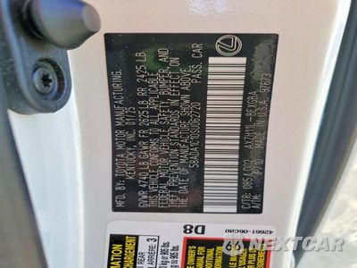 Zdjęcie 12 z 12 samochodu: 2025 LEXUS ES 300H BASE VIN:58ADA1C10SU062720 - miniatura