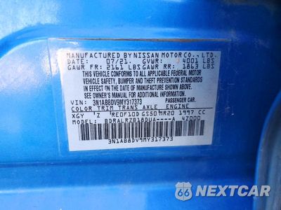 Zdjęcie 12 z 12 samochodu: 2021 NISSAN SENTRA SR VIN:3N1AB8DV9MY317373 - miniatura