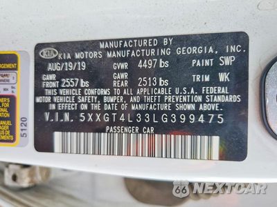Zdjęcie 12 z 12 samochodu: 2020 KIA OPTIMA LX VIN:5XXGT4L33LG399475 - miniatura