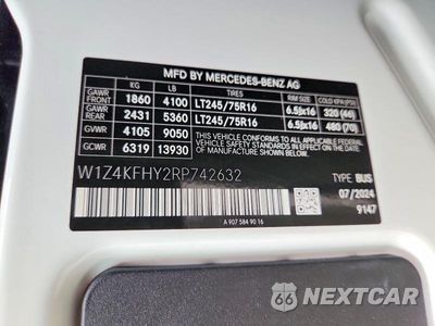 Zdjęcie 13 z 13 samochodu: 2024 MERCEDES-BENZ SPRINTER 2500 VIN:W1Z4KFHY2RP742632 - miniatura