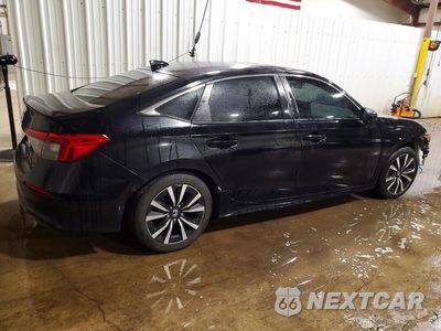 Trzecie zdjęcie samochodu z tyłu: 2022 HONDA CIVIC EX VIN:JHMFE1F70NX002589 - miniatura