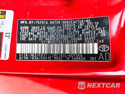 Zdjęcie 12 z 12 samochodu: 2010 TOYOTA COROLLA S VIN:2T1BU4EE9AC490115 - miniatura