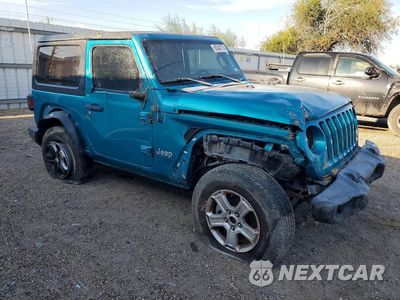 Czwarte zdjęcie samochodu z boku: 2020 JEEP WRANGLER SPORT VIN:1C4GJXAG3LW194444 - miniatura