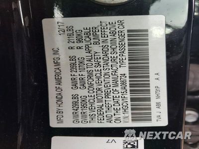 Zdjęcie 12 z 12 samochodu: 2018 HONDA ACCORD LX VIN:1HGCV1F15JA066724 - miniatura