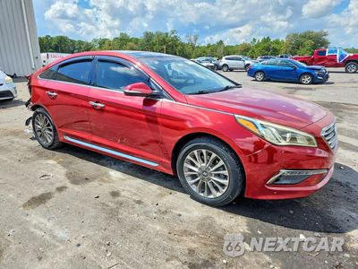 Czwarte zdjęcie samochodu z boku: 2015 HYUNDAI SONATA LIMITED VIN:5NPE34AF5FH060116 - miniatura