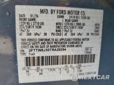 Zdjęcie 12 z 12 samochodu: 2026 FORD MAVERICK XLT VIN:3FTTW8J30TRA29294 - miniatura