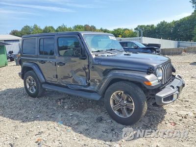Czwarte zdjęcie samochodu z boku: 2019 JEEP WRANGLER UNLIMITED SAHARA VIN:1C4HJXEG6KW671266 - miniatura