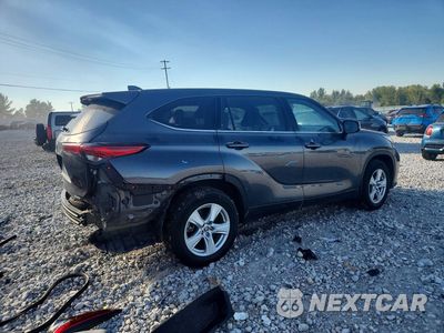 Trzecie zdjęcie samochodu z tyłu: 2021 TOYOTA HIGHLANDER LE VIN:5TDBZRBH2MS059060 - miniatura