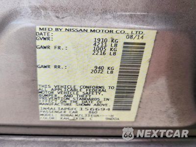 Zdjęcie 12 z 12 samochodu: 2015 NISSAN ALTIMA 2.5 SV VIN:1N4AL3AP6FC156694 - miniatura