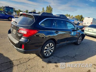 Trzecie zdjęcie samochodu z tyłu: 2016 SUBARU OUTBACK 2.5I LIMITED VIN:4S4BSANC9G3337654 - miniatura