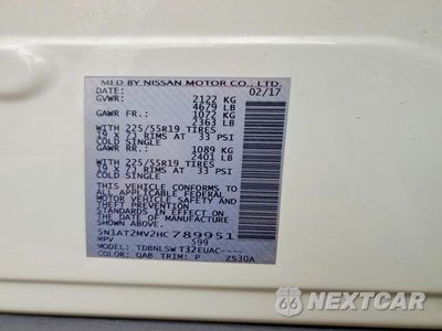 Zdjęcie 14 z 14 samochodu: 2017 NISSAN ROGUE SL VIN:5N1AT2MV2HC789951 - miniatura