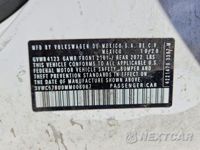 Zdjęcie 13 z 13 samochodu: 2021 VOLKSWAGEN JETTA S VIN:3VWC57BU0MM008087 - miniatura