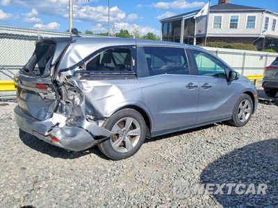 Trzecie zdjęcie samochodu z tyłu: 2020 HONDA ODYSSEY EXL VIN:5FNRL6H71LB055016 - miniatura