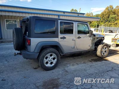 Trzecie zdjęcie samochodu z tyłu: 2017 JEEP WRANGLER UNLIMITED SPORT VIN:1C4BJWDGXHL739273 - miniatura