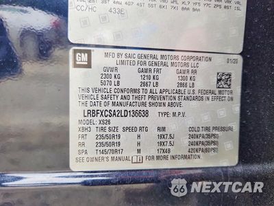 Zdjęcie 13 z 13 samochodu: 2020 BUICK ENVISION ESSENCE VIN:LRBFXCSA2LD136638 - miniatura