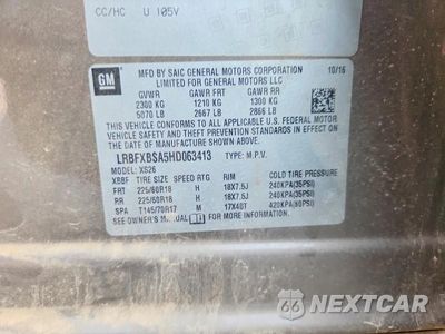 Zdjęcie 12 z 12 samochodu: 2017 BUICK ENVISION ESSENCE VIN:LRBFXBSA5HD063413 - miniatura