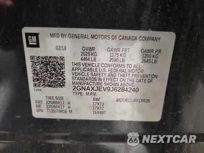 Zdjęcie 14 z 14 samochodu: 2018 CHEVROLET EQUINOX LT VIN:2GNAXJEV9J6284240 - miniatura