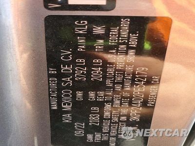 Zdjęcie 13 z 13 samochodu: 2023 KIA FORTE LXS VIN:3KPF24AD2PE542179 - miniatura