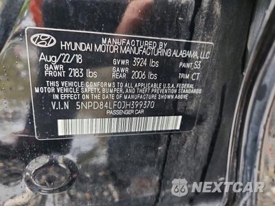 Zdjęcie 12 z 12 samochodu: 2018 HYUNDAI ELANTRA VALUE EDITION VIN:5NPD84LF0JH399370 - miniatura