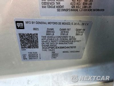 Zdjęcie 12 z 12 samochodu: 2021 CHEVROLET SILVERADO C1500 LT VIN:3GCPWCEK6MG447670 - miniatura