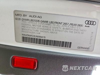 Zdjęcie 12 z 12 samochodu: 2020 AUDI A6 PREMIUM VIN:WAUD8AF22LN069415 - miniatura