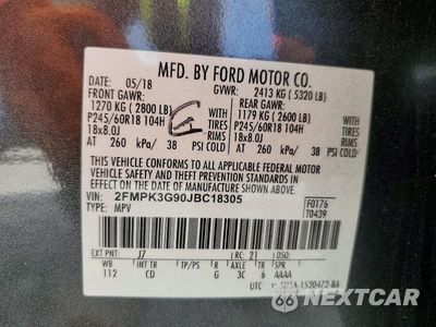 Zdjęcie 13 z 13 samochodu: 2018 FORD EDGE SE VIN:2FMPK3G90JBC18305 - miniatura