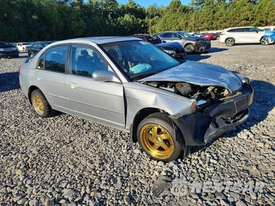 Czwarte zdjęcie samochodu z boku: 2003 HONDA CIVIC EX VIN:2HGES26753H520504 - miniatura