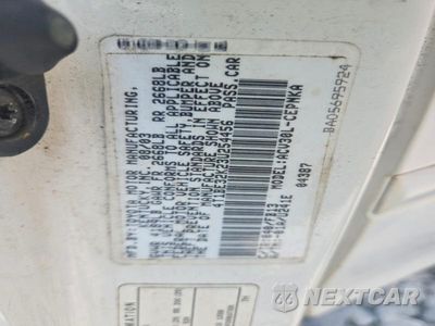 Zdjęcie 12 z 12 samochodu: 2003 TOYOTA CAMRY LE VIN:4T1BE32K23U254456 - miniatura