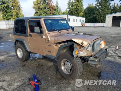 Czwarte zdjęcie samochodu z boku: 2000 JEEP WRANGLER / TJ SPORT VIN:1J4FA49S1YP713263 - miniatura