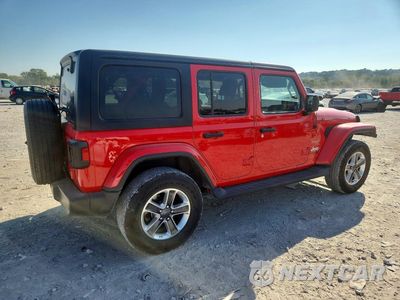 Trzecie zdjęcie samochodu z tyłu: 2020 JEEP WRANGLER UNLIMITED SAHARA VIN:1C4HJXEN2LW281197 - miniatura