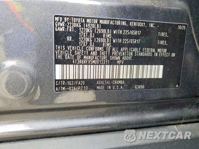 Zdjęcie 13 z 13 samochodu: 2021 TOYOTA RAV4 HYBRID XLE VIN:4T3R6RFV5MU013311 - miniatura