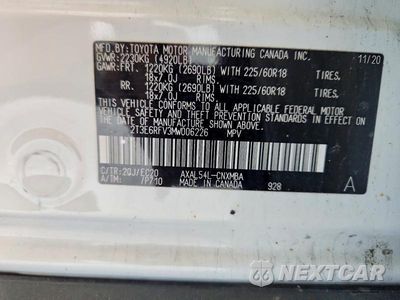 Zdjęcie 13 z 13 samochodu: 2021 TOYOTA RAV4 XSE VIN:2T3E6RFV3MW006226 - miniatura