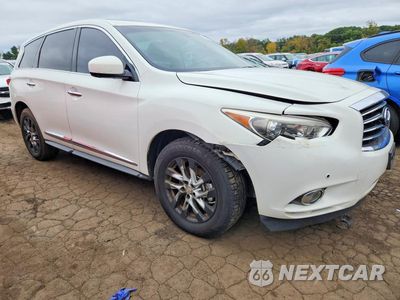 Czwarte zdjęcie samochodu z boku: 2013 INFINITI JX35 BASE VIN:5N1AL0MM0DC314109 - miniatura