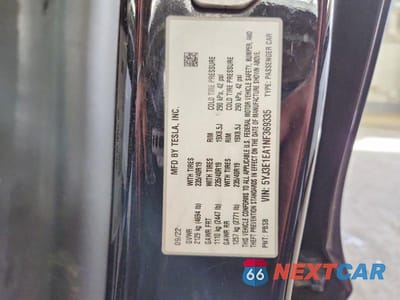 Zdjęcie 12 z 12 samochodu: 2022 TESLA MODEL 3 VIN:5YJ3E1EA1NF369335 - miniatura
