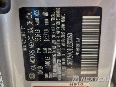 Zdjęcie 13 z 13 samochodu: 2020 KIA RIO LX VIN:3KPA24AD1LE283060 - miniatura