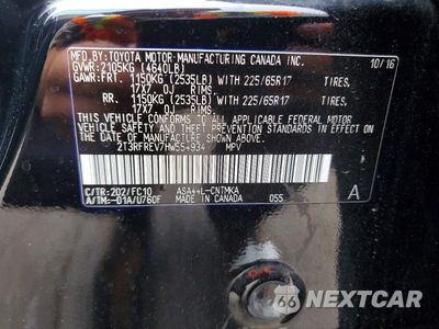 Zdjęcie 14 z 14 samochodu: 2017 TOYOTA RAV4 XLE VIN:2T3RFREV7HW554934 - miniatura