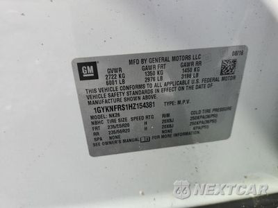 Zdjęcie 13 z 13 samochodu: 2017 CADILLAC XT5 PLATINUM VIN:1GYKNFRS1HZ154381 - miniatura