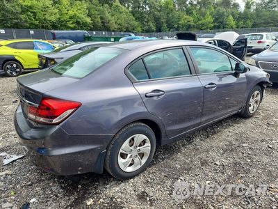 Trzecie zdjęcie samochodu z tyłu: 2014 HONDA CIVIC LX VIN:19XFB2F52EE217860 - miniatura