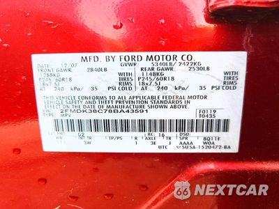 Zdjęcie 14 z 14 samochodu: 2008 FORD EDGE SEL VIN:2FMDK38C78BA43591 - miniatura