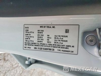 Zdjęcie 14 z 14 samochodu: 2025 TESLA MODEL 3 VIN:5YJ3E1EA8SF996139 - miniatura