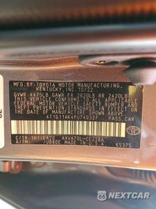 Zdjęcie 12 z 12 samochodu: 2023 TOYOTA CAMRY SE VIN:4T1G11AK4PU740327 - miniatura